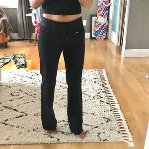 Banana Republic black straight leg work trousers